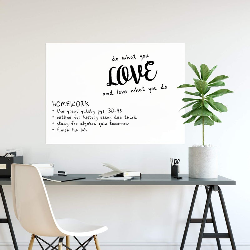 WALLPOPS Wall Pops WPE0446 Large Message Board, White & Off-White, 36x24 Inch - Image 3